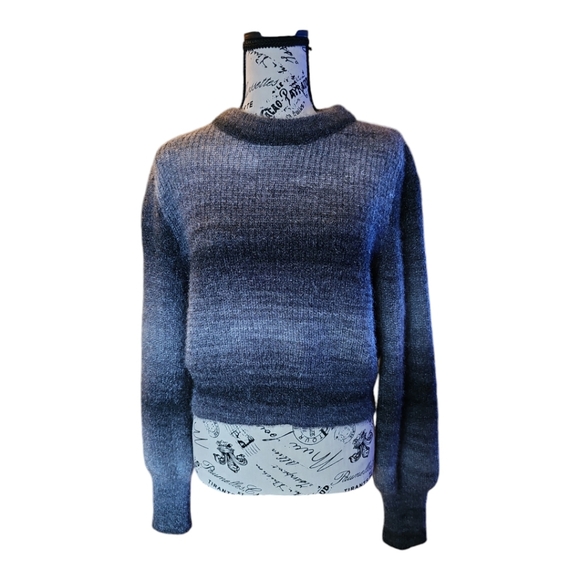 NOBO Gradient Gray Crew Neck  Sweater - Picture 1 of 5